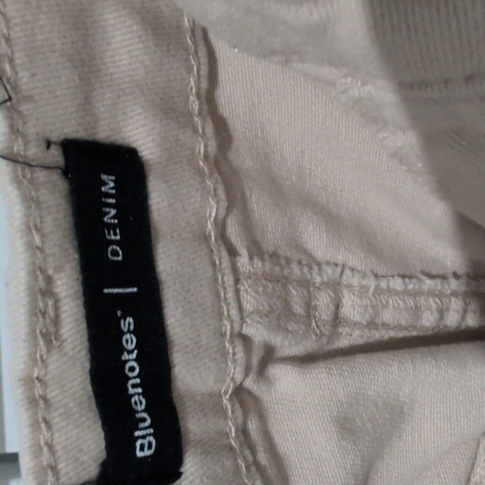 Bluenotes Super High-rise Baggy Utility Pants Light Tan Soft Denim Size Small - Picture 8 of 10